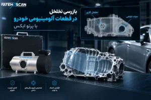 بازرسی تخلخل در قطعات آلومینیومی خودرو با پرتو ایکس